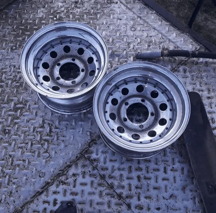 Llanta antes del arenado - Cardales