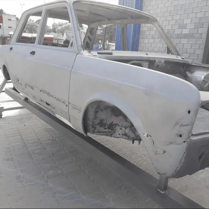 Auto después del arenado - Zona Norte